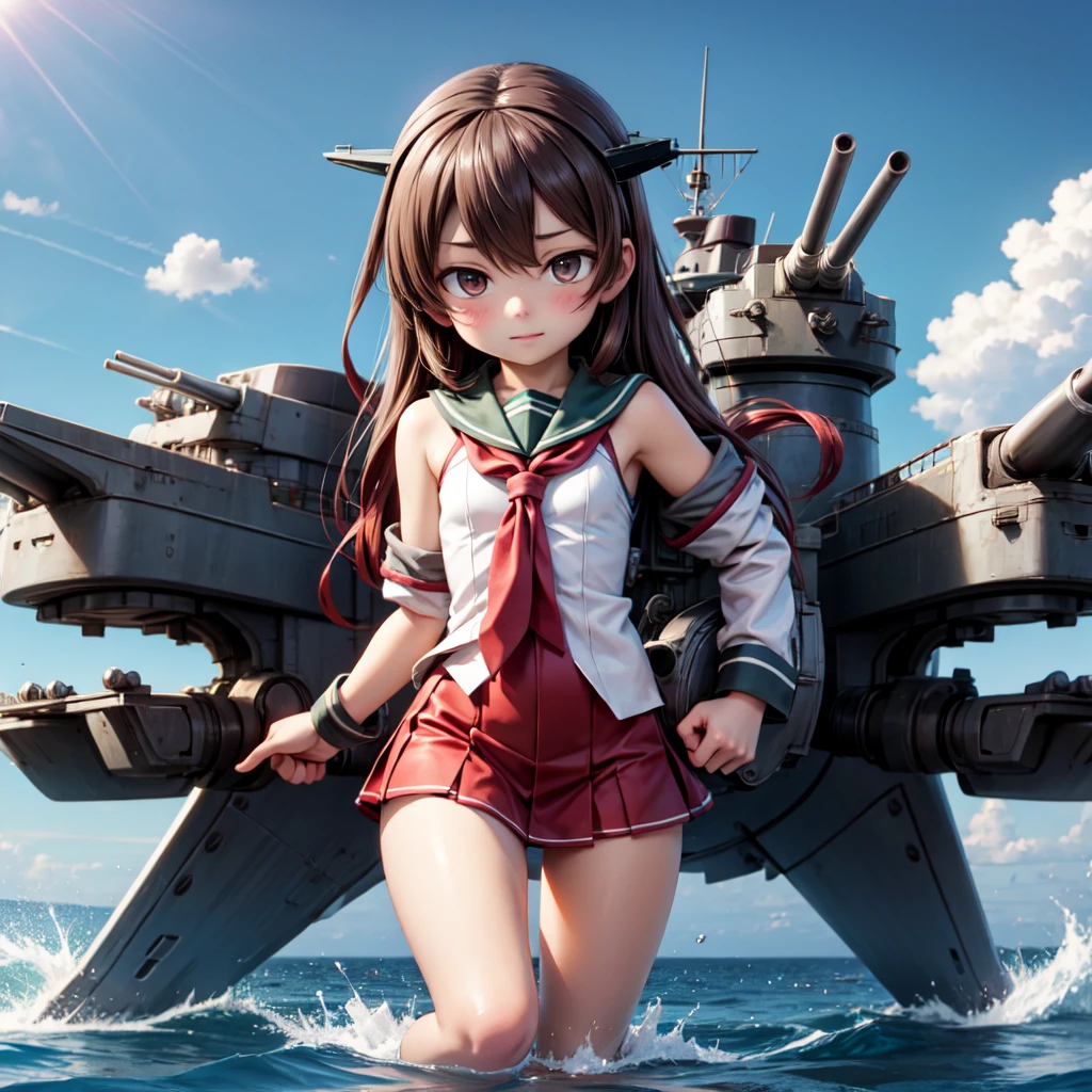 anime、a Aegis battle ship、girl、blue-sky --auto