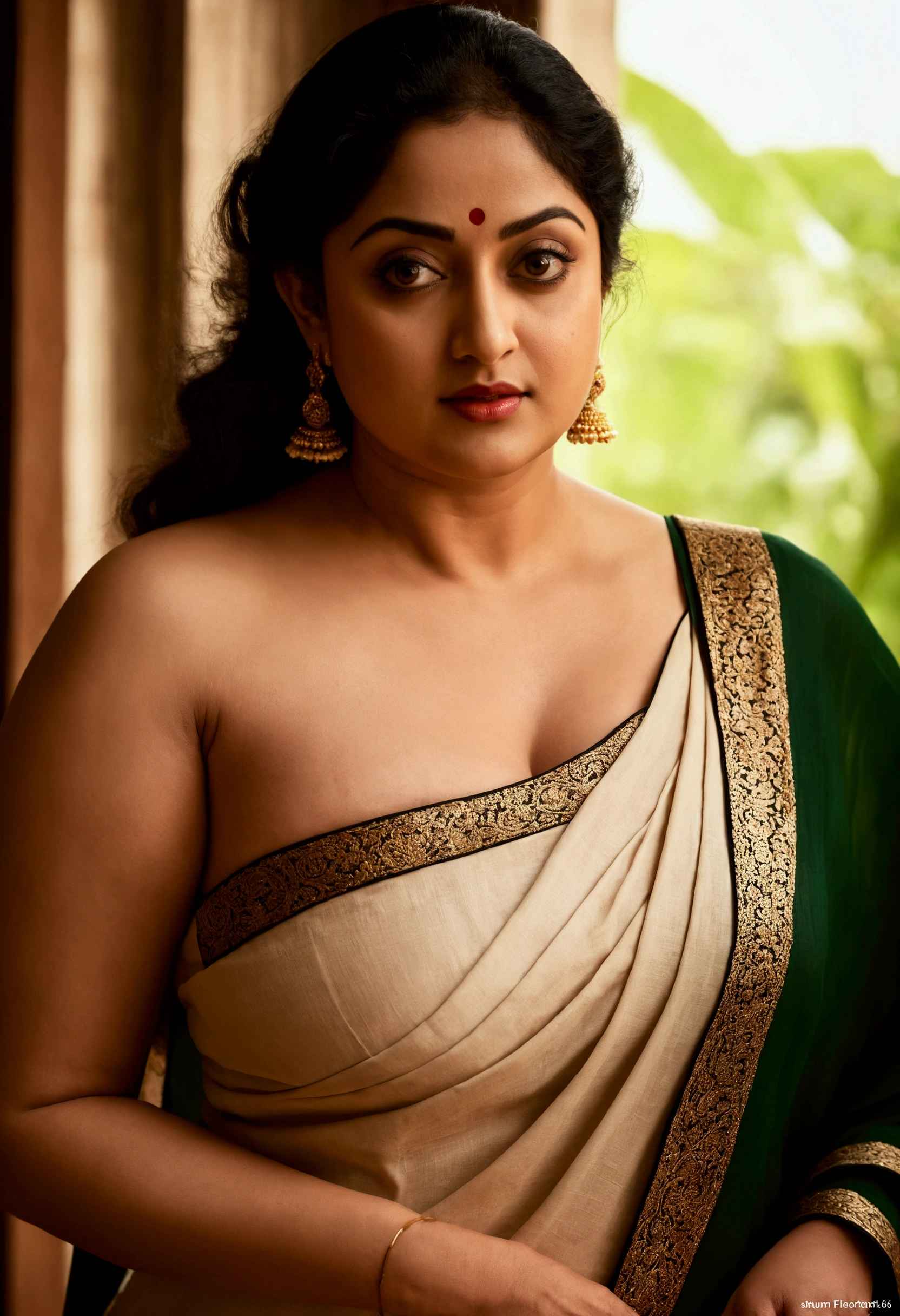 Foto RAW, photorealistic, photography, full body shot, 50 years old Woman, master shot, perfect eyes, goddess like beauty, pierced eyes, perfect thick chubby mallu Desi aunty bhabhi, Wearing a Stanapatta, a chest-band.Saree model, model Photography, Indian saree shoot, Indian traditional wear advertising photography, traditional wear brand shoot, face of Indian actress Sonakshi Sinha, masterpiece, realistic, realism, incredible details, pleasure, photorealism, detailed skin, skin pores, high contrast, photorealistic Artstation 8k HD digital art trend of high definition and detailed realistic skin texture, ultra detail, realistic skin texture, armature, best quality, ultra high definition, (photorealistic:1.4),, high resolution, detail, raw photo, sweat, Re sharp, by Lee Jefferies Nikon D850 Film Stock Photo 4 Kodak Portra 400 Camera F1.6 Lens Rich Color Ultra Real Realistic Realistic Textures Dramatic Lighting Unreal Engine Trending at Art Station Cinestill 800,(pele altamente detalhada: 1.2), 8k UHD, DSLR, soft-lighting, alta qualidade, grain of film, Fujifilm XT3,she didn't like to wear blouse or bra, she is happy to wear only saree, she hates blouse or bra, detailed hairy armpits, hyper realistic skin, skin pores, sweat, veins, short hairs on armpit, stubble armpits, hyper realistic hairy armpits, low waist saree,