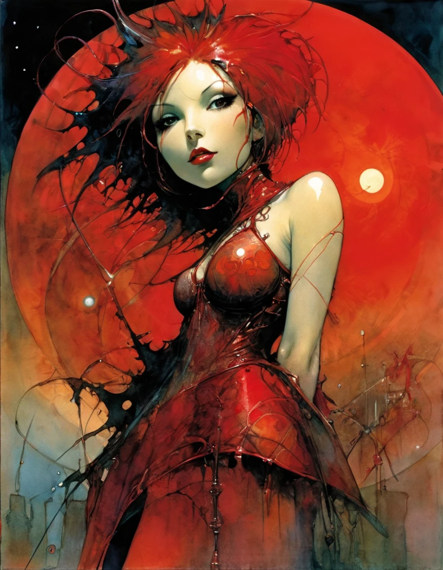 The Killer (art inspired by Bill Sienkiewicz). oil painting)