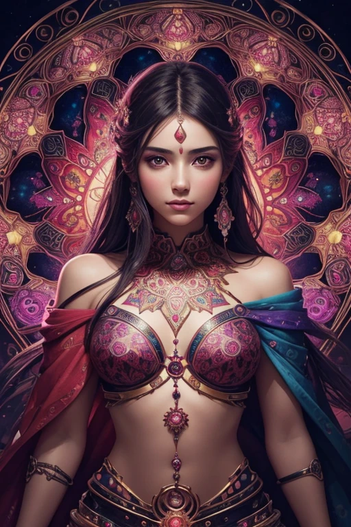 "(best quality, highres, vivid colors:1.2), ultra-detailed, a goddess made of stars and space, red color scheme, cosmic beauty, ethereal presence, radiant glow, flowing celestial dress, mesmerizing eyes, starry hair, celestial crown, majestic aura, captivating beauty, cosmic power, otherworldly grace, celestial backdrop, divine energy, cosmic magic, celestial glow, sparkling stars, intergalactic beauty, fiery red hues, celestial goddess, cosmic queen, red nebula, heavenly figure, celestial elegance, cosmic enchantment, resplendent beauty, starry universe, cosmic creation, celestial radiance, red cosmic essence, cosmic harmony, celestial serenity, red cosmic fire, divine connection, cosmic transformation, red cosmic dust, celestial symphony, red cosmic illumination"
