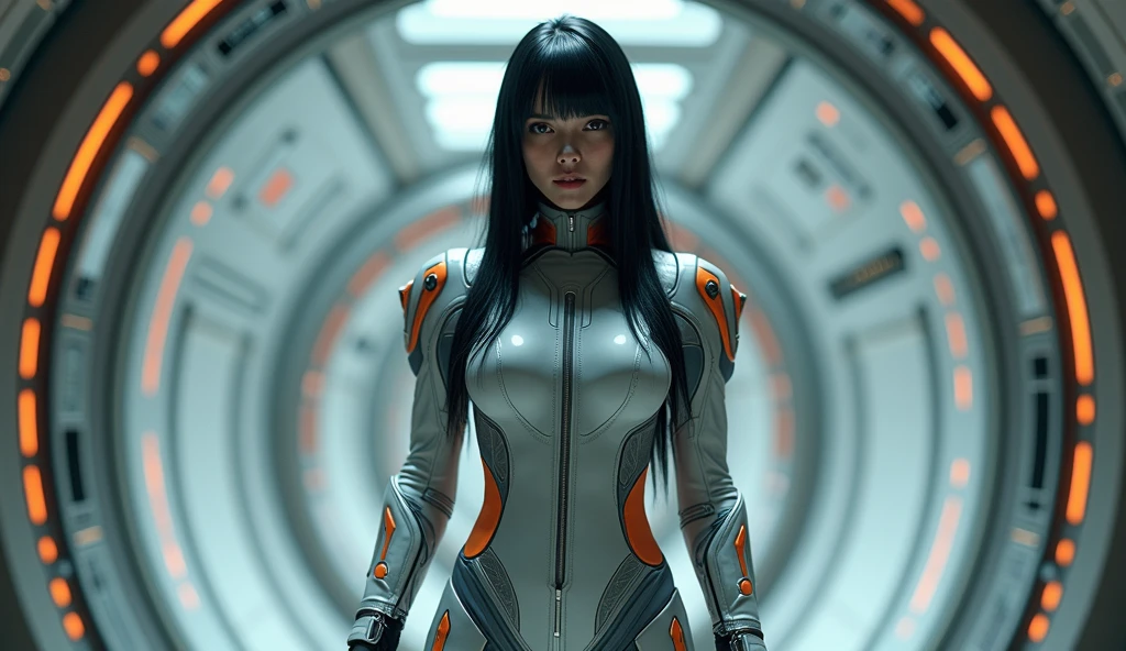 a figure of a person inside an energy toroid