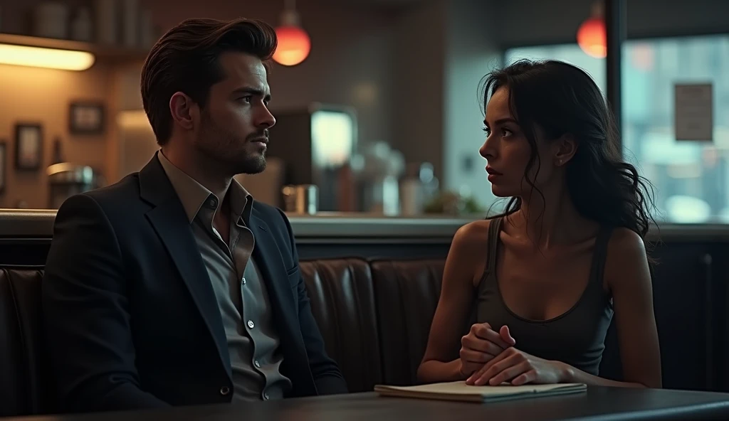 cinematic crystal clear men asking question to women in a romantic way