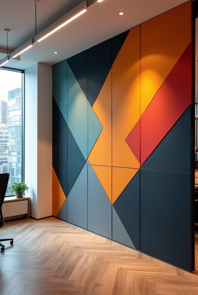 office back wall design panaflex

