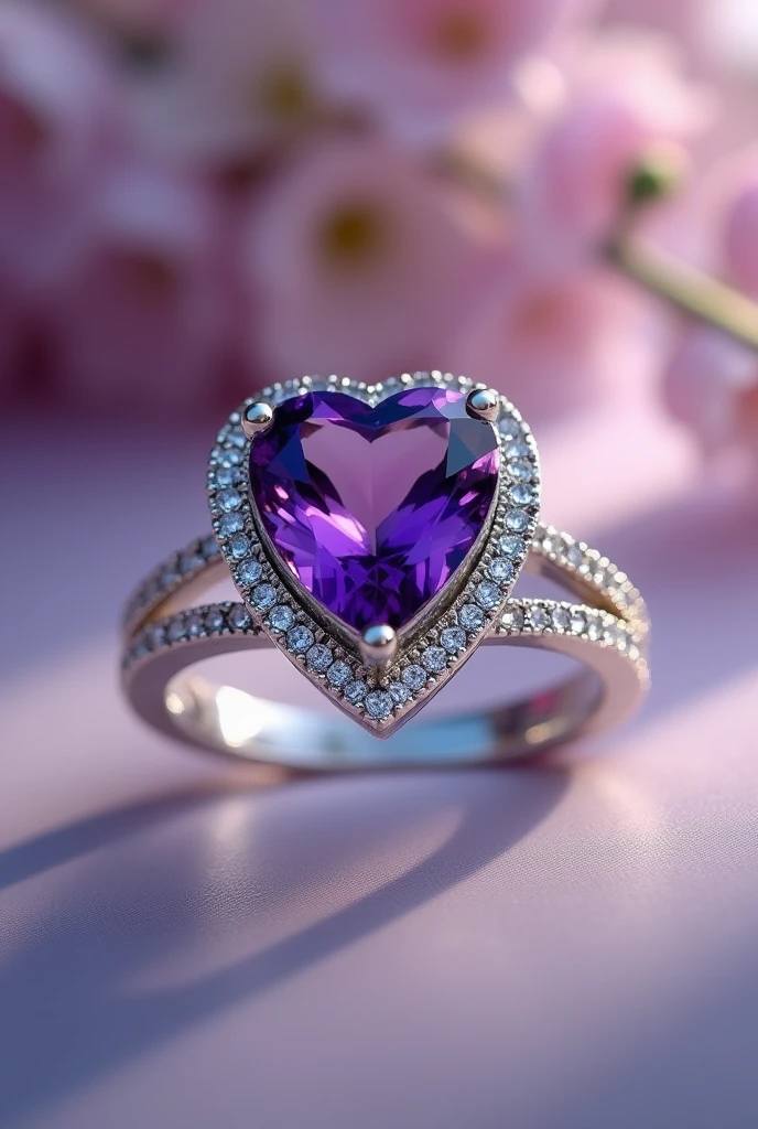 masterpiece,Best quality,ultra high resolution, contract for 8 thousand., SLR camera, High quality,(photorealistic:1.4), cinematic lighting, HDR,beautiful heart shaped diamond ring, shines with brilliance and splendor, ,Motion design,c4d,Rendering,Light and shadow, starry sky，starry sky на ринге,