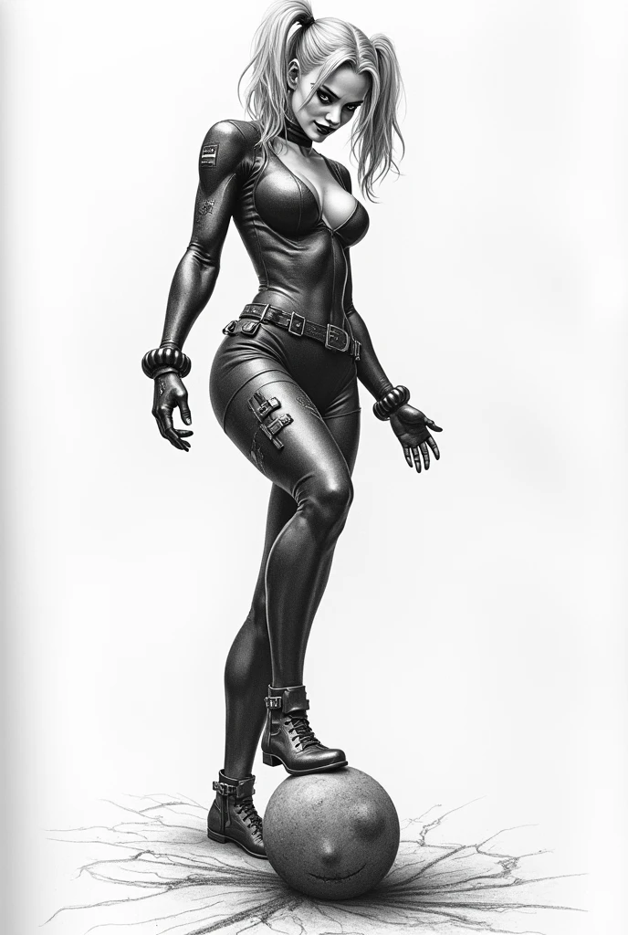 illustration art，Whole body movement，A grand modeling show，Sexy woman in black bikini，Soprano woman，Very cool facial expression，Gorgeous background，Great erotic art，line art，Sexy art，Detailed body part details，leggy，Inspired by J.c.Ryan Decker，Epic European and American illustrations，Tall，The whole body is evenly sexy，big boob，leggy