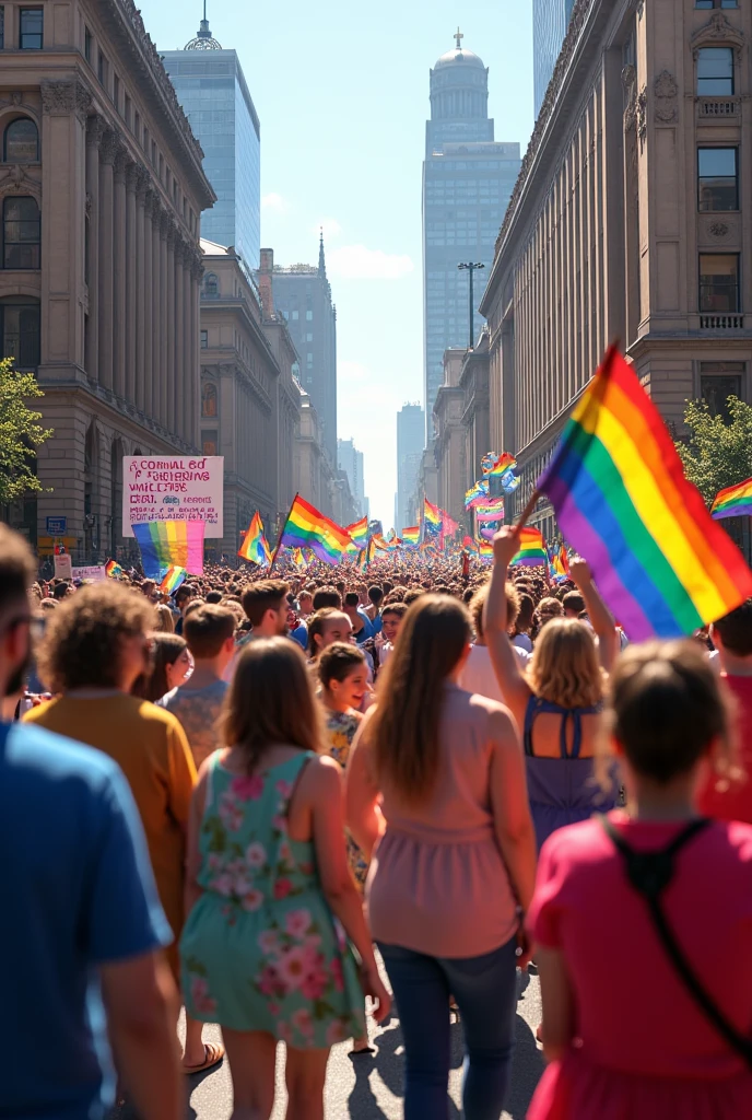 Need a photo show that how LGBTQ+ people value equality, social justice, visibility