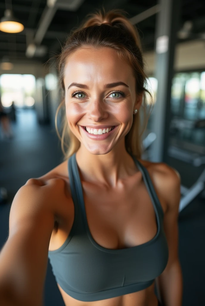 (selfie, Overhead view: 1.4), A little further from the camera, (straight half of the torso: 1.4), photo of a (beautiful 30 year old female schoolteacher with long blonde hair),short height, delicate face, intricate body, (Best quality, 8k, 32k, Masterpiece, UHD:1.2) Masterpiece, perfect body figure, zoomed-out, attractive legs, fit body:1.4, (RAW), natural lighting, perfect face, blue eyes, perfect female body, most attractive looking person, (round b-reasts:1.4), dark hair, alternative style, grunge, ((wearing loose sweatpants and tank top)), top buttons unbuttoned, detailed eyes, (pale skin), (detailed face), thin body, ((full body)), ((lying on the school desk)), resting, (high detailed skin:1.2), 8k uhd, dslr, soft lighting, high quality, film grain, Fujifilm XT3, (pushed-up b-reasts:1.5), 16k, Fujifilm XT3 sharp focus, f 5.6, 50mm, large b-reasts:1.6, zoomed - out , beautiful, delicate and detailed collarbone, attractive oval face, natural smile, reflective eyes, nice upper body, innocent look, spreaded legs, seductive look, smiling alluringly, erotic pose, playful smile, imperfections: 1.1), highly detailed glossy eyes (looking at the camera), DSLR Lighting, SLR camera, Ultra-Quality, sharpness, depth of field, film grain (City center), Fujifilm XT3, Crystal clear, Frame Center, Beautiful face, sharp focus, Detailsо проработанные поры кожи, oily skin, tan, Complex eye details, full body, full lips