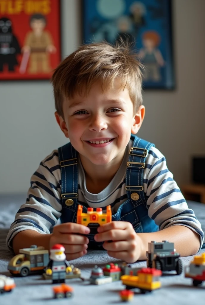 a of about 5 years old chewing a lego block