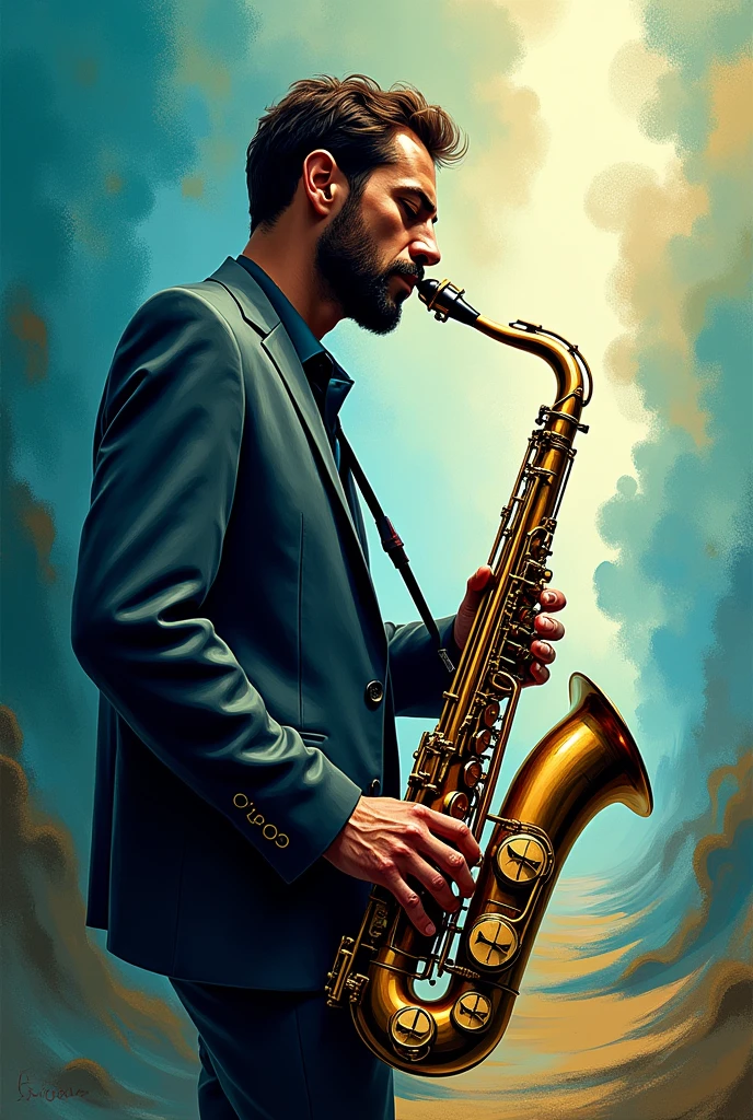 arafed man with headphones playing a trumpet in a recording studio, a pastel by Clifford Ellis, flickr, dada, dizzy, dave carson, henri moore, musician, earl, added detail, anton, alphonse muca, ástor alexander, detailed portrait shot, don davis, closeup portrait shot, eddie, artwork of pedro bell, chozo, smokey