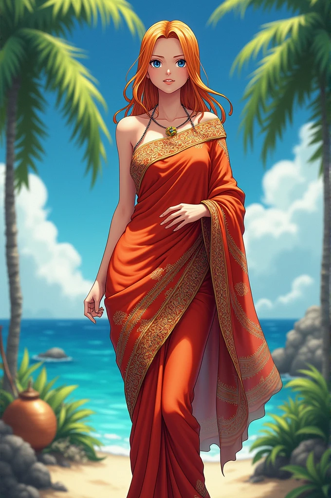 Nami in saree
