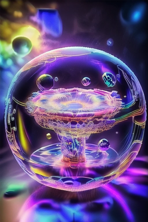 A close up of beautiful bubbles floating on top of each other, LSD, DMT imagery. GlowingNightmare, smile, neon colors, glowing, GlowingRunes_pink, GlowingRunes_green, GlowingRunes_paleblue, psychedelic droplets of water, abstract liquid, and intricate rainbow art. octane render, black 3d fluid simulation,  ethereal bubbles, swirling liquids, and highly detailed, octane render, reflective rainbow bubbles, twisted colors inside of glass spheres, Psilocybin Dream inside an amazing image of light emerging from colors in a shimmering glass morphing out of colors, bright neon and fluorescent colors,very bright, vibrant colors, perfectly formed and symmetrical reflective bubbles and spheres, attention to detail with these beautiful bubbles and spheres, Extreme Hallucinations in a gorgeous piece of  psychedelic digital artwork, Stunning, pixel art, tripped out colors, 4d mandelbulb psychedelics, glass like psychedelic landscape, intricate rainbow environment, psychedelic underwater brightness and glow with neon colors, glowing colors twist inside of translucent glass spheres and bubbles with light and color reflecting off of both in bright fluorescent colors, psychedelic trip, fluorescent and neon aesthetic, psychedelic vibrant colors, bright psychedelic paint splattered backgrounds,swirling spirals and vortex, bright vibrant colors popping out from 3d glass spheres, Rotational Symmetry, Pixel Assets, Portrait photography, Surrealism, Photorealistic, Hyperdetailed, Glass Morphism, Digital Art, Sparkle, Optical Illusion, Glowing Light, Reflective Light, Overexposure, Backlighting, Depth Of Field, Spheres and bubbles show perfect Symmetry, UHD, High Details, High Quality, Super Detailed, Full Focus, Awe inspiring, Shockingly unique wallpaper art, Breathtaking, Indescribably Beautiful, Heaven sent images, Best Quality, Award Winning, Masterpiece. psychedelic droplets of water, abstract liquid, and intricate rainbow art. octane render, black 3d fluid simulation,  