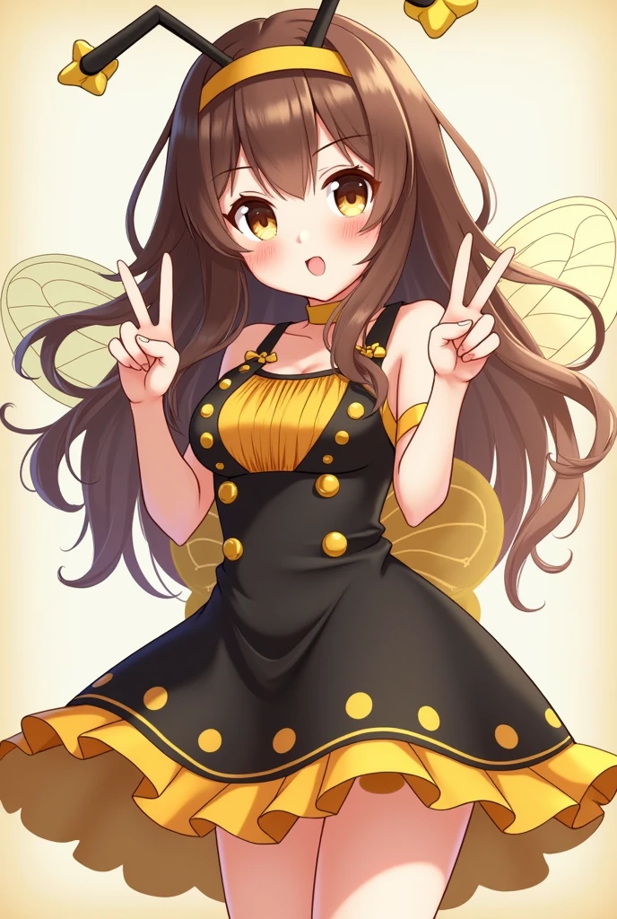 Amano yoshitaka style, cowboy shot, 3/4 camera angle, illustration, watercolor, a cartoon picture of a woman in a yellow micro bikini, fine details, seductive anime girl, thicc thighs, wide hips, f cup breast, sideboob, underboob, tummy, ear lenght hair, (puffy wavy hair:1.2), (dark blonde light brown hair:1.1), Bob cut, golden eyes, simple background, white background