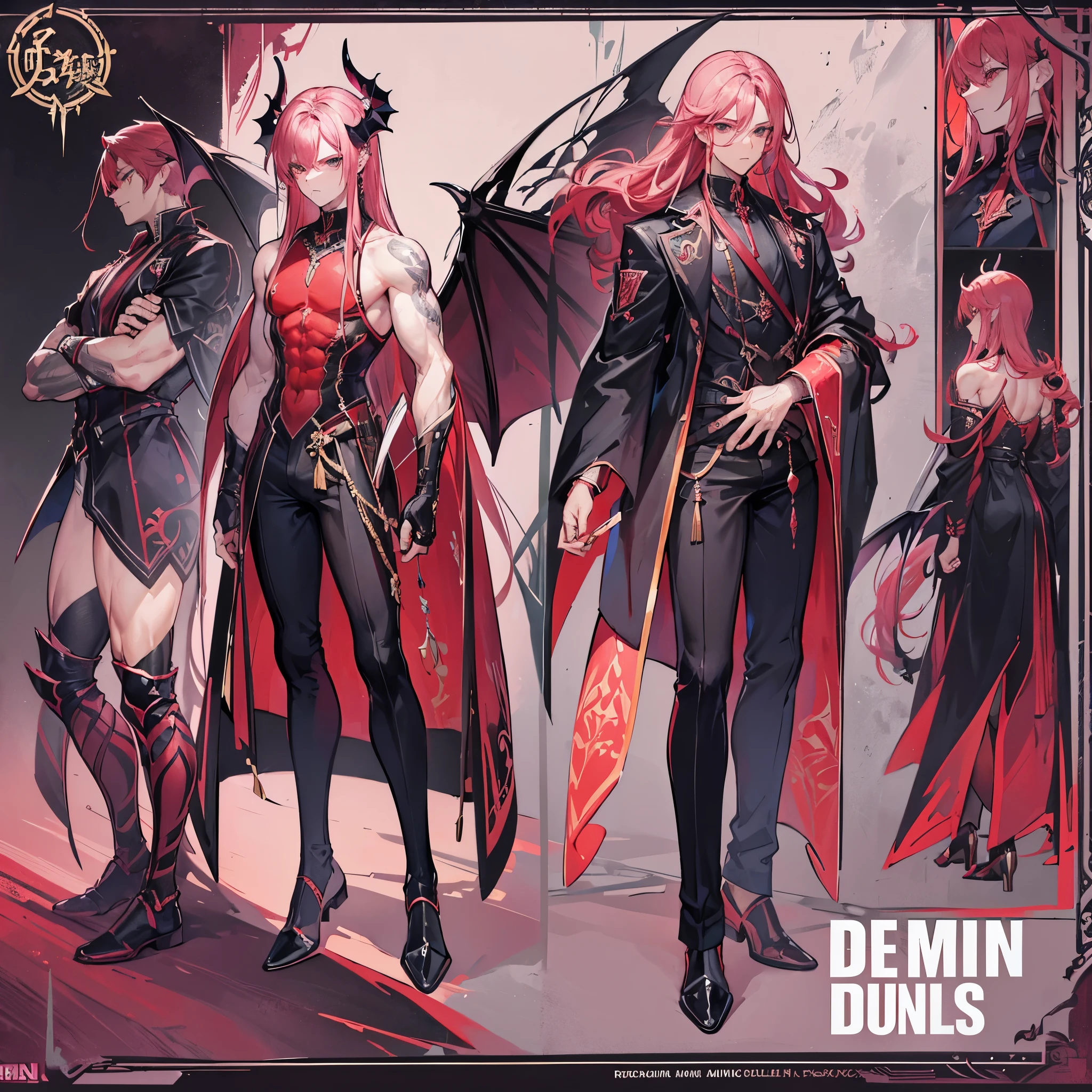 (Masterpiece, best quality), detailed, 1 man, ((character concept art)), ((character design sheet, same character, front, side, back)), full body, body complete, 1 Male angel, 1 Man angel, Detailed face, character design sheet,full bodyesbian, Highly detailed, character sheet, character design, Many parts, dark skin, angel wings, short red hair, angel outfit, muscle male god, male clothes, masculine, muscle man, male muscle, manly, male angel, Muscle male with short red, hair,beautiful man, beautiful muscle man