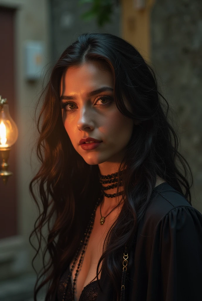 Personaje vampiro,fumando