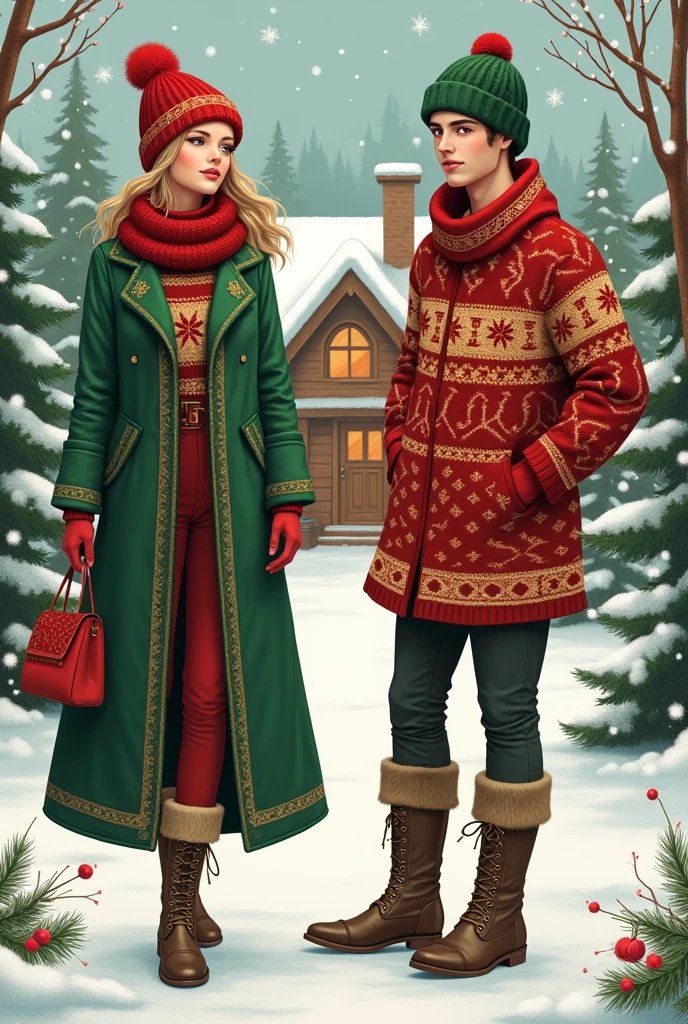Artwork Clothing Christmas Theme Color Scheme 182F41