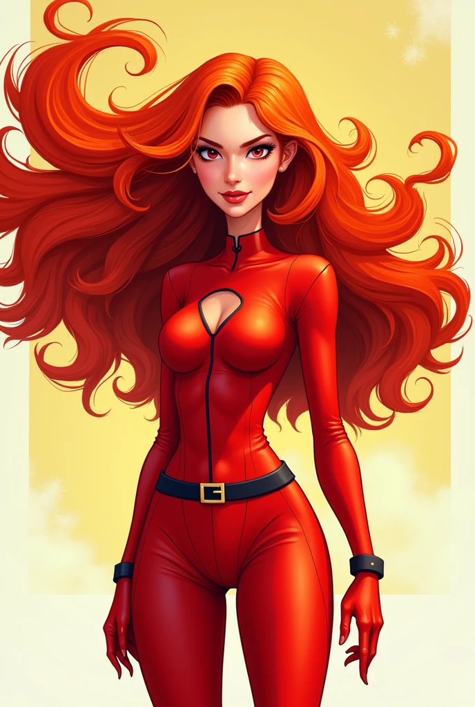 original art, lineart, ink, solo, green eyes, long hair, orange hair, kim maybe, jeans, black top, black gloves, midreef, belt, night sky background, sexual expression, blush, hearts in eyes, small breasts, unzipped, 5 fingers