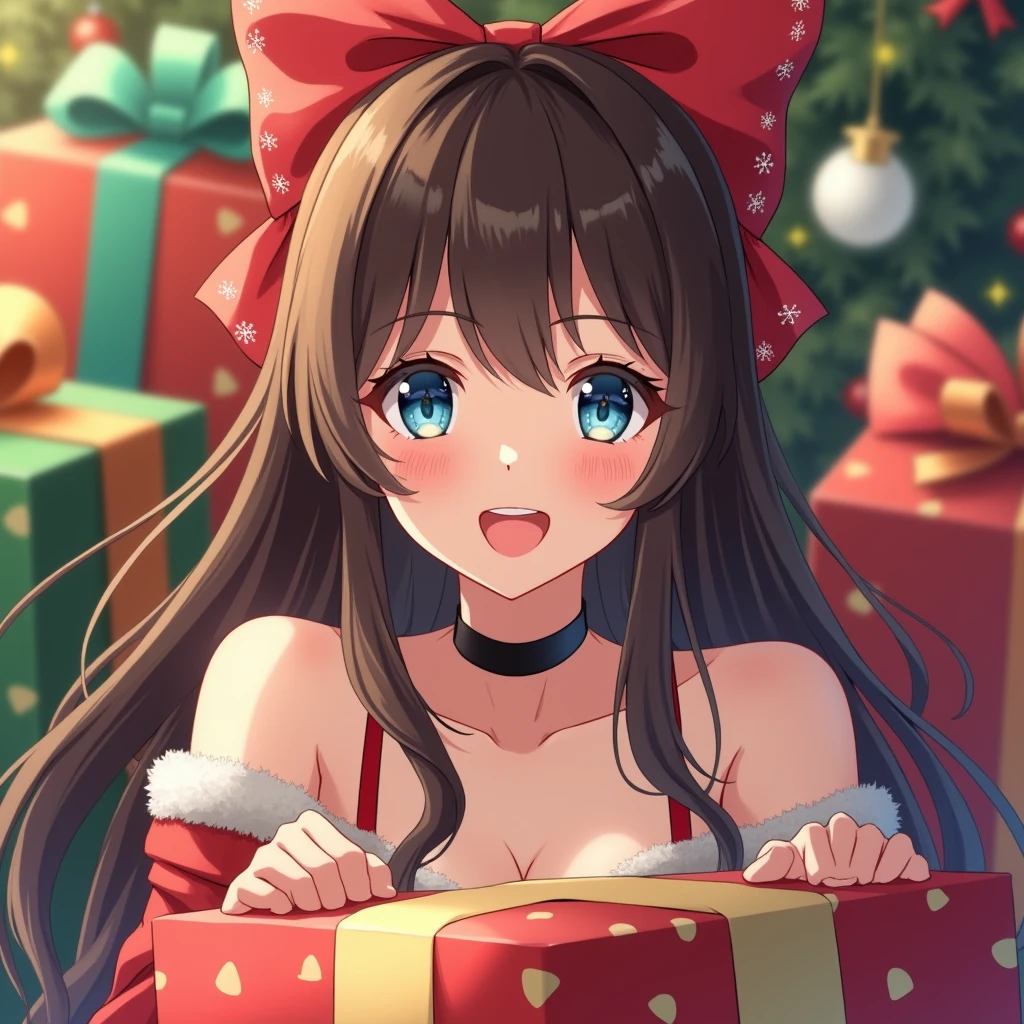 (best quality), (masterpiece), high res, original, beautiful detailed eyes, ultra-detailed, cute face, beautiful face, 1girl, daring tact (umamusume) , (scarlet_nuit_etoile), looking at viewer, smile, open mouth, small breasts, breasts, breasts, solo, full body, chrismas tree, gift, gift box, indoors,
<lora:scarlet_nuit_etoile:0.9> <lora:daring_tact_(umamusume):1>