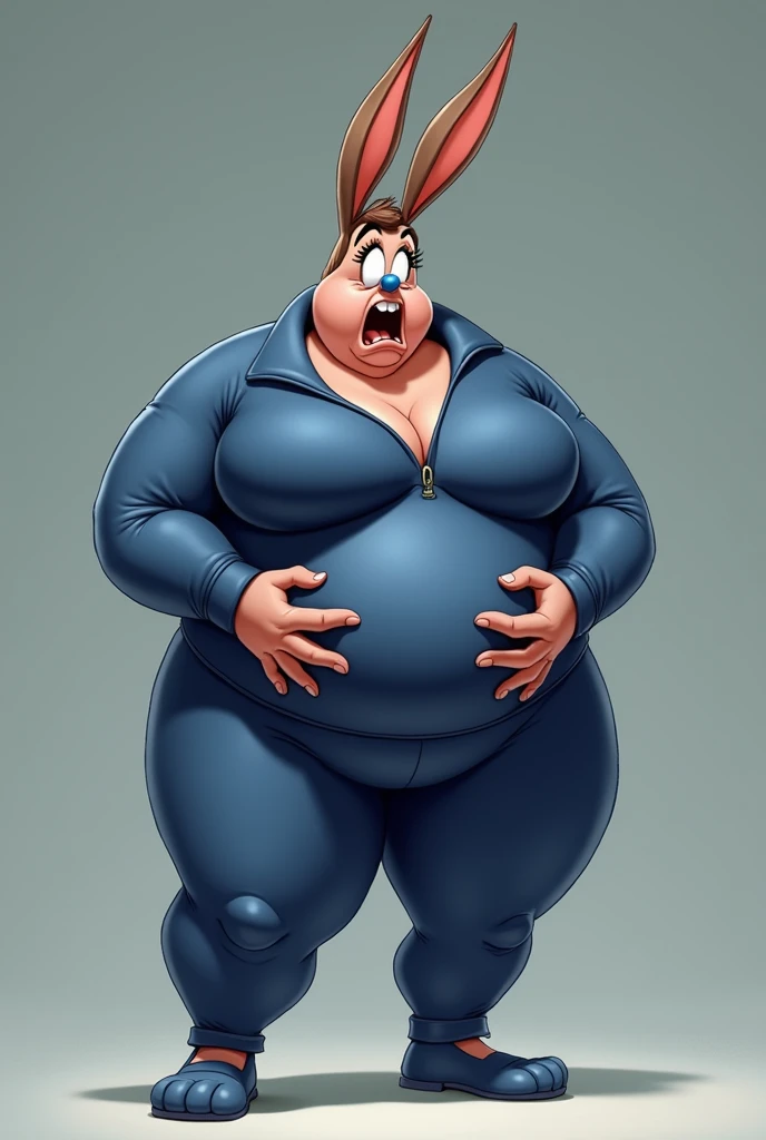 Fat obese sssbbw gluttony around belly minnie mouse