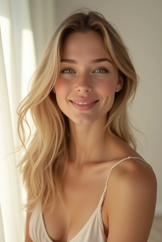 Beautiful blonde woman with wonderful hair