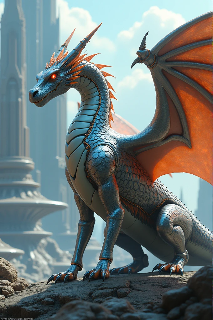 dragon with all the elements in the world