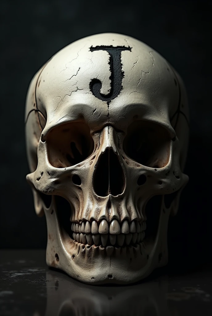ral-3dwvz, a sunken skull with tribal symbols, looking at the camera, eye contact, symmetrical view, multicolored smoke in the background