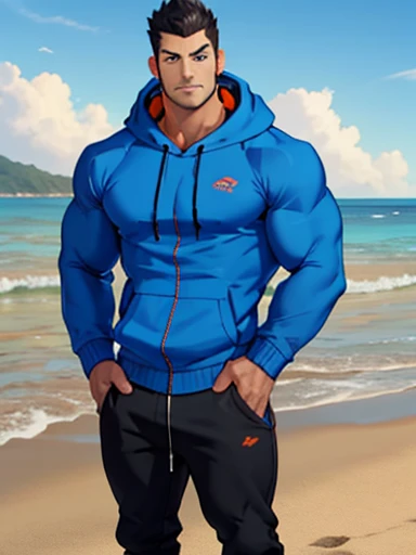 sexy mature daddy, tanned skin, big bump, darker skin, stubble, muscle发达的, best quality, masterpiece, ultra high resolution, Detailed background, realism, illustration, single, 1 boy, Torii, muscle, Volumetric lighting, depth of field, beard, wave, Short-sleeved clothes, white socks, light particles, huge bulge, sunny, sweat, short black hair, perfect eyes, crossbody bag,relaxed poses