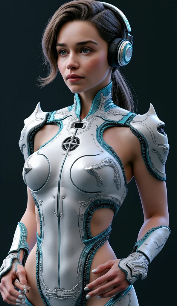 ((top-quality)), ((​masterpiece)), (detaileds:1.4), 3D, Beautiful Cyberpunk Woman Image,HDR(HighDynamicRange),Ray traching,NVIDIA RTX,Hyper-Resolution,Unreal 5,sub-surface Scattering,PBR Texturing,Postprocess,Anisotropy Filtering,depth of fields,Maximum clarity and sharpness,multi-layer texture,Albedo and specular maps,Surface Shading,Accurate simulation of light-material interactions,perfectly proportions,Octane Rendering,Two-tone lighting,Wide aperture,Low ISO,White Balance,thirds rule,8K RAW,Circuit Board AI,Silver Body、Metallic body