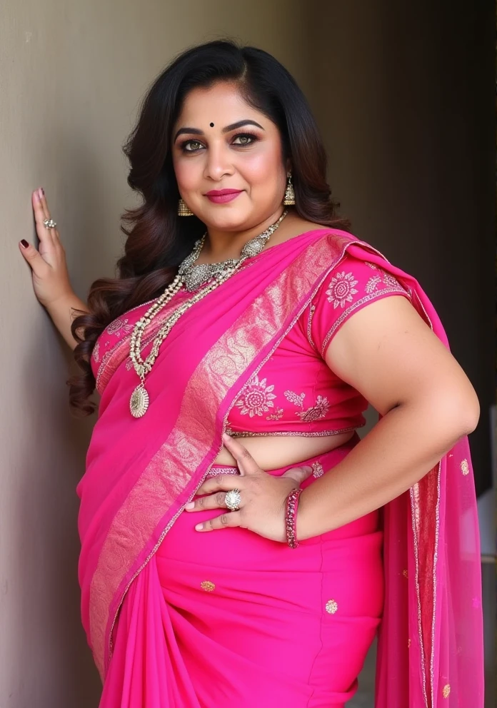 Foto RAW, photorealistic, photography, full body shot, master shot, perfect eyes, goddess like beauty, pierced eyes, perfect thick chubby mallu Desi aunty bhabhi, Wearing a Stanapatta, a chest-band.Saree model, model Photography, Indian saree shoot, Indian traditional wear advertising photography, traditional wear brand shoot, face of Indian actress Sonakshi Sinha, masterpiece, realistic, realism, incredible details,  pleasure, photorealism, detailed skin, skin pores, high contrast, photorealistic Artstation 8k HD digital art trend of high definition and detailed realistic skin texture, ultra detail, realistic skin texture, armature, best quality, ultra high definition, (photorealistic:1.4),, high resolution, detail, raw photo, sweat, Re sharp, by Lee Jefferies Nikon D850 Film Stock Photo 4 Kodak Portra 400 Camera F1.6 Lens Rich Color Ultra Real Realistic Realistic Textures Dramatic Lighting Unreal Engine Trending at Art Station Cinestill 800,(pele altamente detalhada: 1.2), 8k UHD, DSLR, soft-lighting, alta qualidade, grain of film, Fujifilm XT3,she didn't like to wear blouse or bra, she is happy to wear only saree, she hates blouse or bra, detailed hairy armpits, hyper realistic skin, skin pores, sweat, veins, bold saree look, 