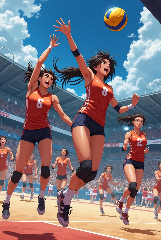 women's (beach volley) . (muscle: 2.0)