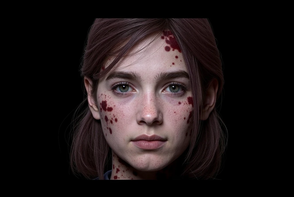 8K、zombies attack、tatteredclothing、rotten skin on the face、A face full of scars,Dirty muddy hair、Highly detailed dry rotten peeling dead skin、Malnourished women、Blind、wide angles、detailed environment、细致背景、A highly detailed、with an intricate、Detailed skin、Natural colors、professional colorgraded、Photorealism、8K、Moody lighting、Art by George Fau、超A high resolution、A hyper-realistic、White, cloudy eyes,falling eyeballs,Part of the face becomes skeletal,Bare your teeth and attack someone,The skin on the face peels off,