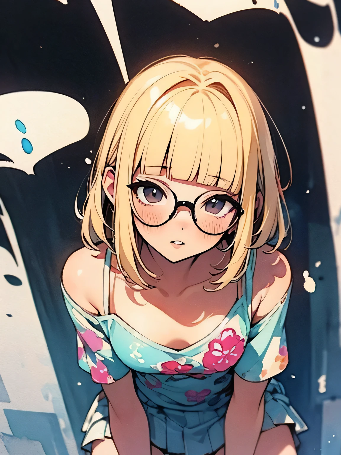 World of mirrors woman underwear Glasses