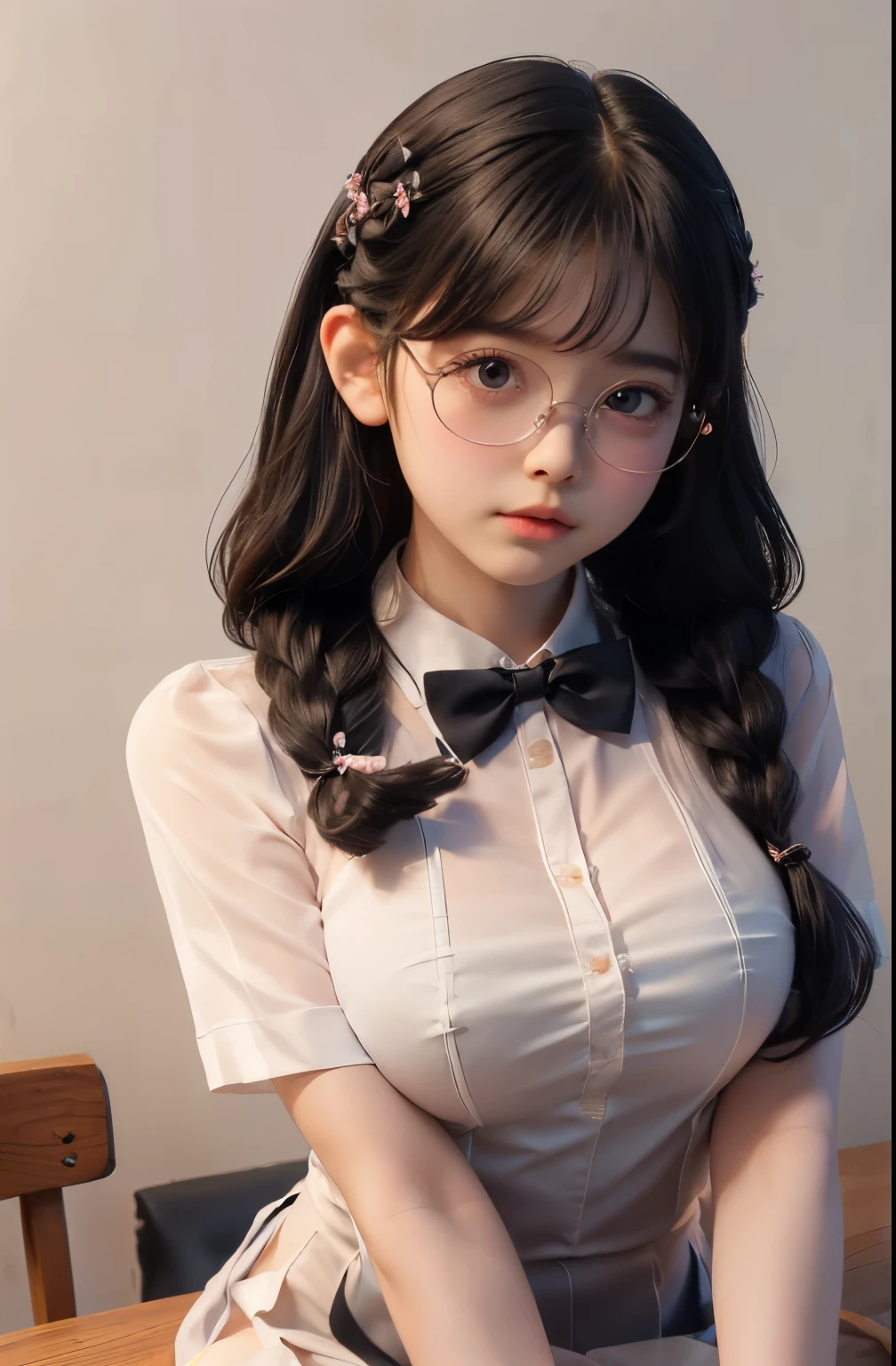 A girl in rain  CG Unity 8k Wallpaper,  in uniform school thin silk wet , open v chested bra, eyes realistic sizing, pleated skirt, (((round face, blush))), ((table corner is hit her crotch)), (precise depiction of (pubic hair) and panties), ribbon, (stylish glasses, braid) , cloth shirt vignette transparent fabric flower,  A girl, cute l old, maturbate, big breast, sexy, short dress, twin tail, CG Unity 8k Wallpaper, The chest more exposed， detailed hair, bra purple, detail 8k, upper body, ignette transparent fabric flower, A girl, cute l old, maturbate, big breast, sexy, short dress black, twin tail, CG Unity 8k Wallpaper, in uniform school ignette transparent fabricthin silk wet ,open v chested petticoat, eyes realistic sizing, pleated skirt black, (((round face, blush))), ), , ribbon, (stylish glasses, braid) , cloth shirt vignette transparent fabric flower, fishnet stockings
