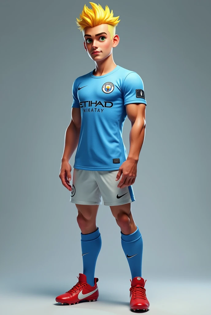 KEVIN DE BRUYNE STANDING IN MANCHESTER CITY SHIRT IN FRONT OF Pont du Gard