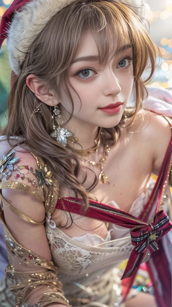 ((top-quality、Top image quality、超A high resolution))、14years、独奏、((small tits：1.7))、flat breast、small tit、A smile、with round face、Golden hair、Short ponytail、childlike 、Ultra-detailed and beautiful skin、Realistic and beautiful skin、、((,)), delicate and beautiful face、Young models,(),raise arms,((gothic dress))