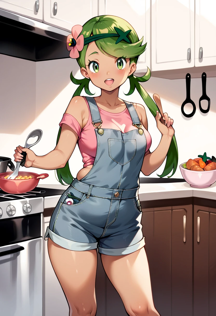 absurd resolution, ((best quality)), ((masterpiece)), (very detailed), 4k, goblin girl, short stature,short pink hair, wearing microskirt, wearing chains, pink eye makeup, ripped fishnets, ((green skin)), small pointy ears, thigh boots,