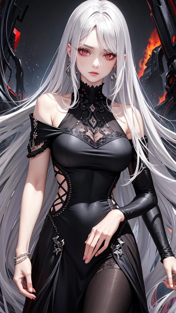 ((masterpiece:1.5、8k、Tabletop、Photorealistic and very detailed CG、Very detailed、Particle Effects、Dynamic Effects、Shallow depth of field、Cinematic Light、Lens flare、Ray Tracing、Tabletop、Realistic:1.4、Ultra-high resolution:1.2、Realistic、Realistic))((alone、,A woman wearing a black cashmere coat over a halter neck dress:1.4、Elegant woman posing、Detailed face、brightexpression、young, bright, Whiter skin、Medium chest、Beautiful cleavage、Best Looks、ASİAN、Ultimate beauty、bright and shiny hair,、Super long, Silky straight hair、Hair dancing in the wind))(morning、The setting is outdoors in the snow、Crystal of snow)((shiny white hair))