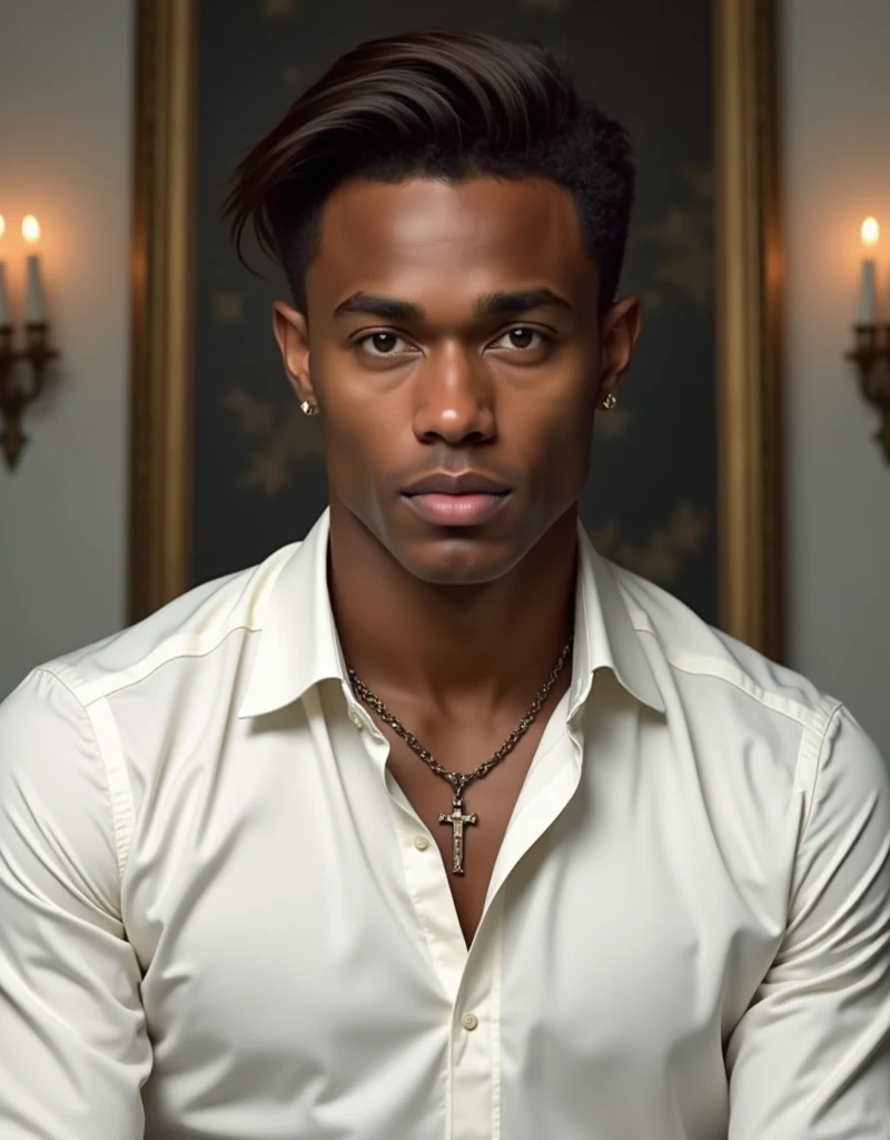 Henry was a slightly brown and dark-skinned boy, with some freckles and white hair with red eyes, black cross earrings, a necklace and a very sharp canine tooth, he was a very pretty boy, the last os us 2 appearance style