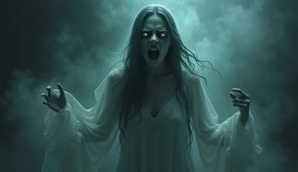A close-up of a person with a creepy face and a creepy face, The crybaby, Scaring, Dark, with haunted eyes and dark hair, frame from a horror movie, film horror movie frame, Dark!, evil dead face, horror, horror movie still, horror movie frame, horror movie still, Vampire, samara weaving Vampire