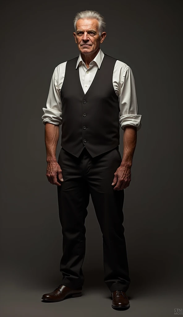 Create a very realistic 3D image of a hittler posing in a photo shoot