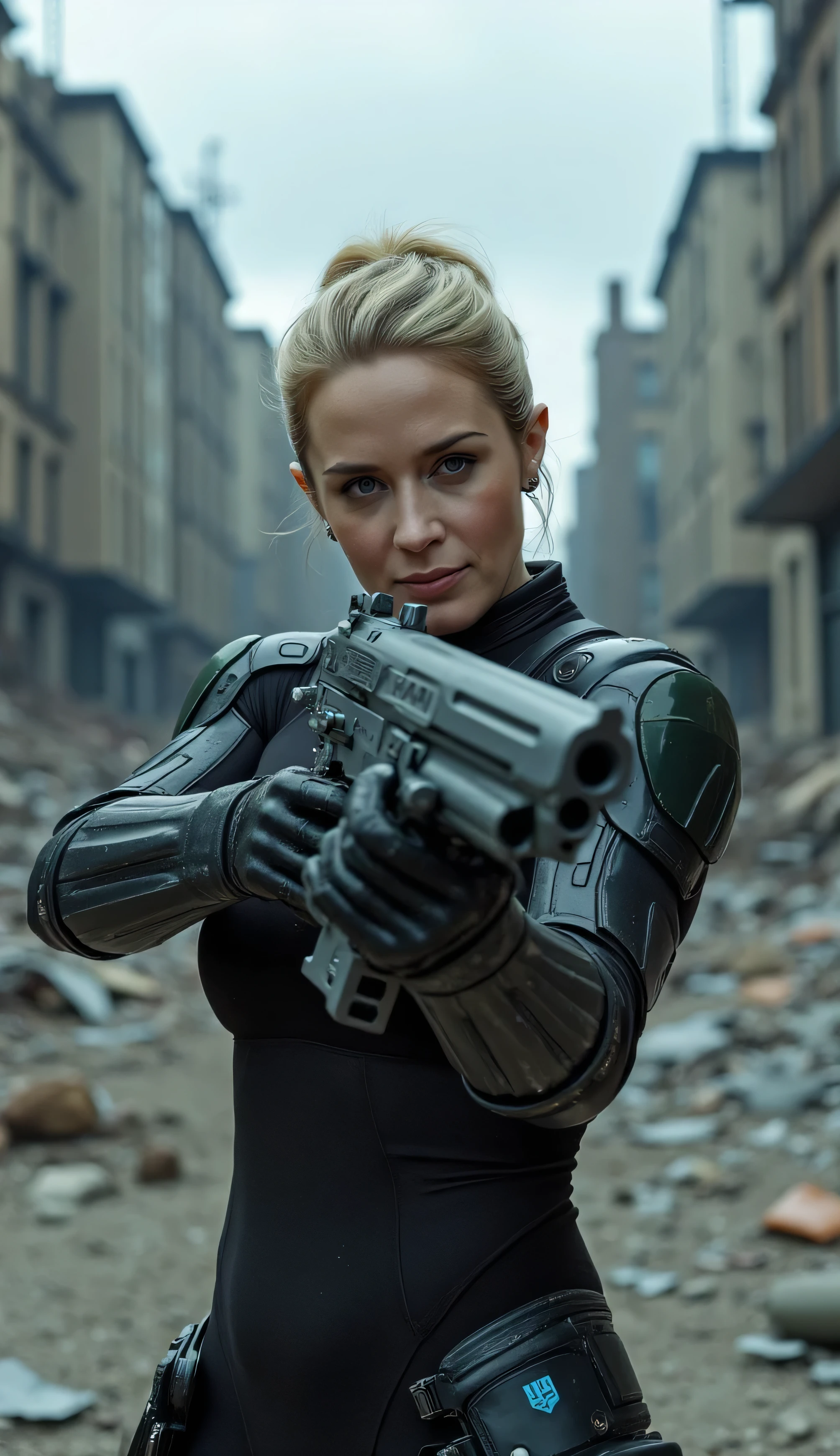 Emily Blunt, Edge of Tomorrow, gun



