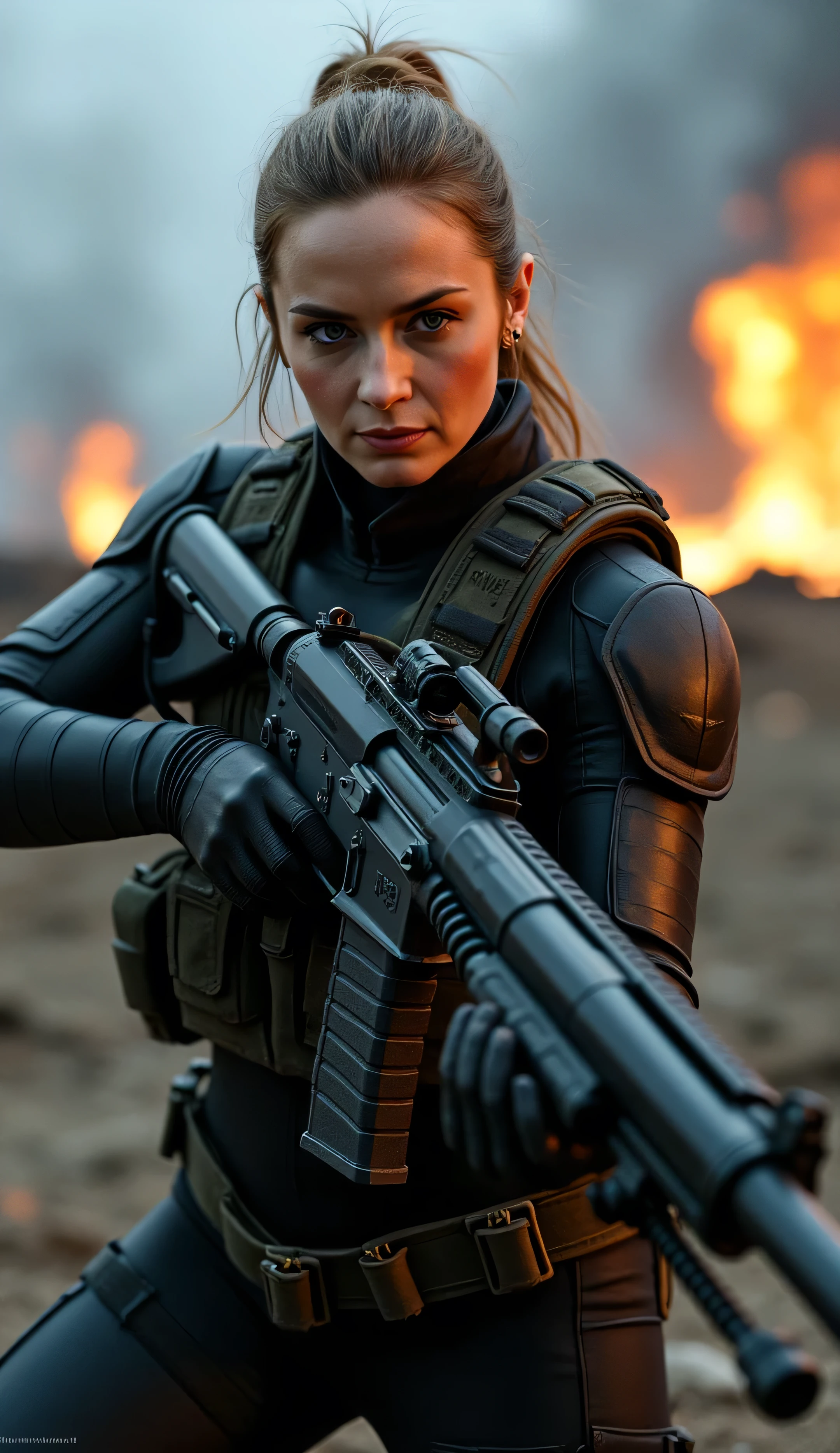 Emily Blunt, Edge of Tomorrow, gun



