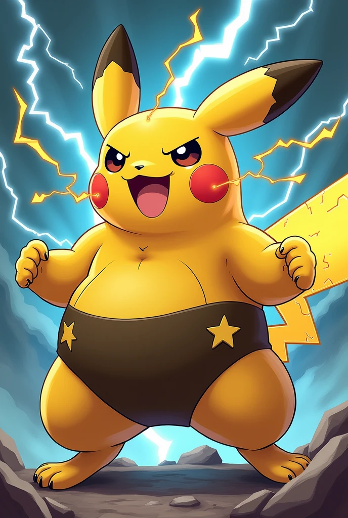 Uploaded on e621, (((by syuro))), (( ((pikachu)), ((completely , ((penithick penis, pr precum drip, big balls, ((foressweaty)) namic pose, leaning over, hand on butt, sexy pose, cocky expron, sie backgrounview from front, from front) ))
