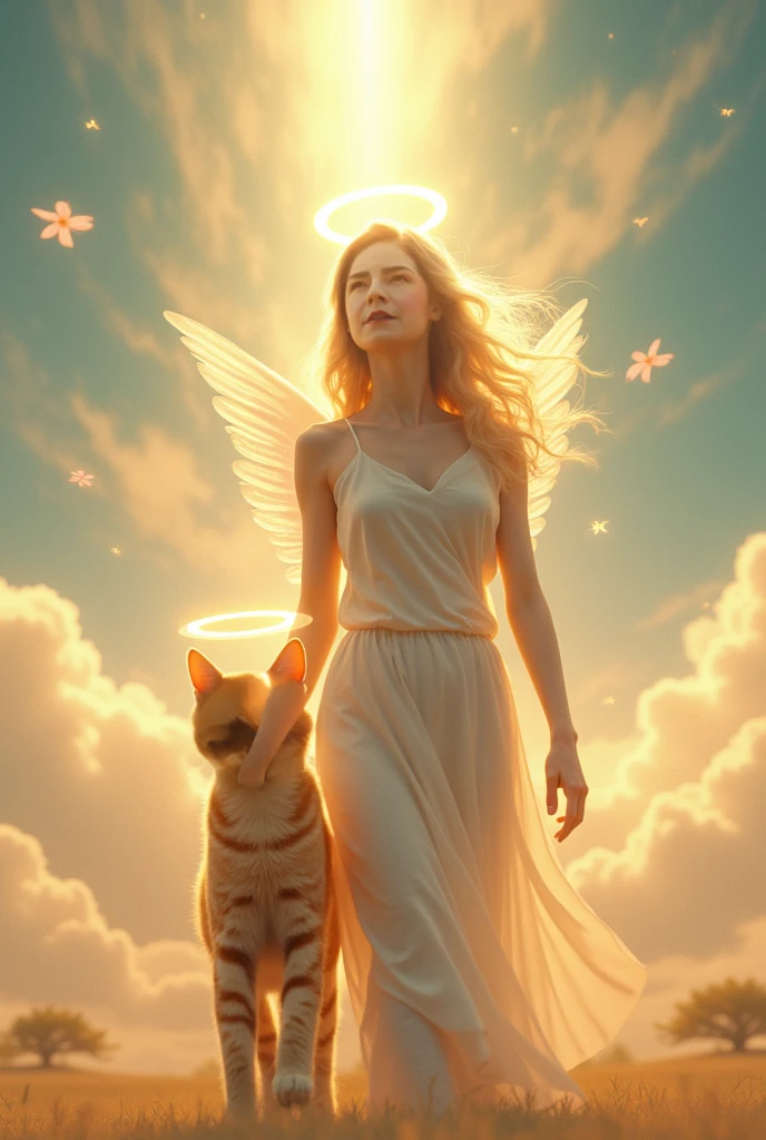 Angel Standing with creature