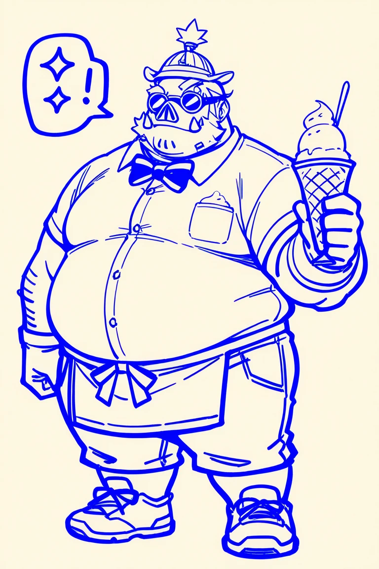 a cartoon image of a man with a knife in his hand, big Metzger man posing scarily, Ogre chef in an apron, Illustration concept art, extremely realistic concept art, realistic character concept art, He has big knives on his belt, Concept art illustration, Concept art by Greg Rutkowski, extremely detailed concept art, Metzger, professional concept art, senior concept artist