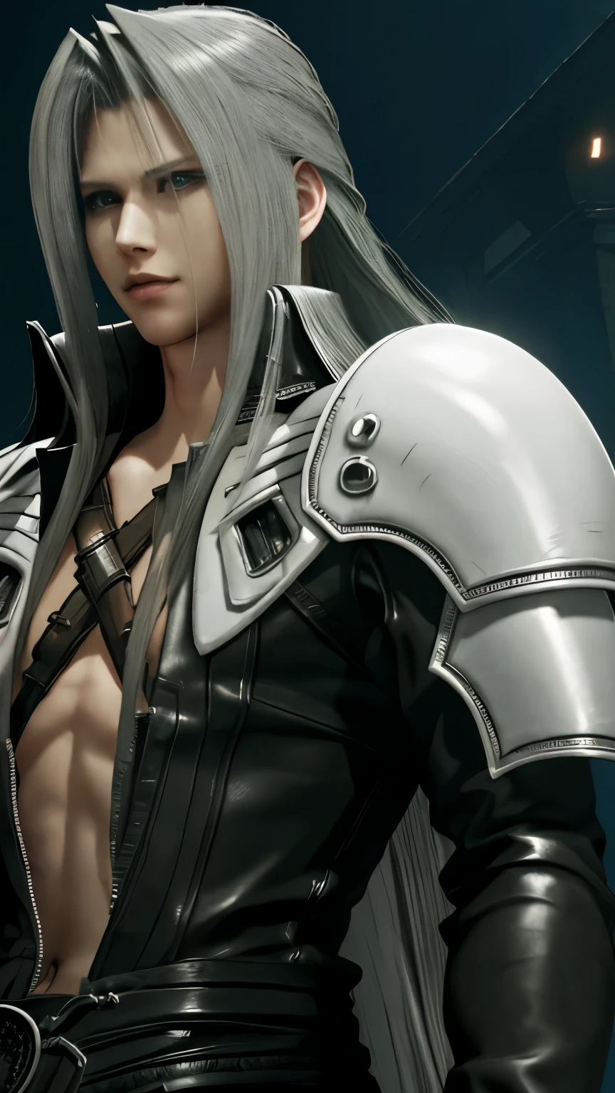 The poster's main character is the Final Fantasy game character "Sephiroth",1 man