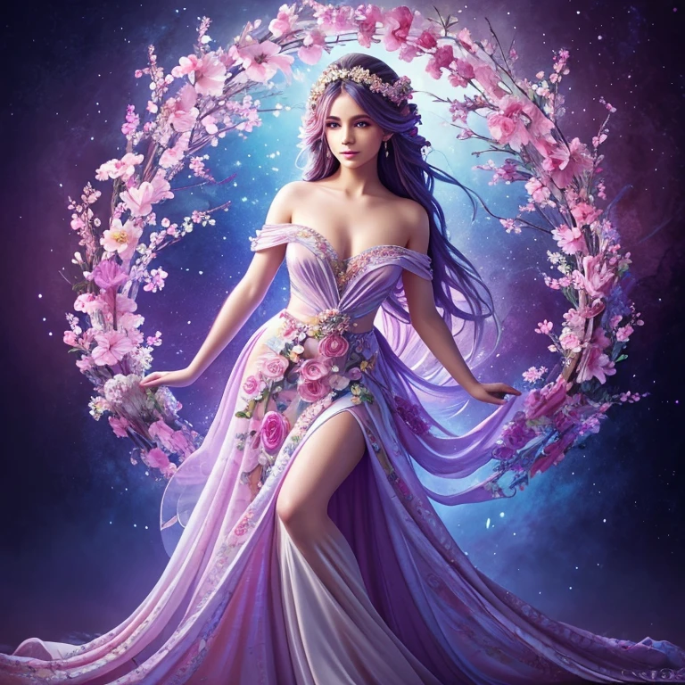 (bright lighting,romantic setting),bride captured, dreamy background,bondage,dark hair, mesmerizing gaze, , soft skin, alluring beauty, artistic portrait, high-quality image, vibrant colors, translucent long silk gown, bridal, lying down,long veil