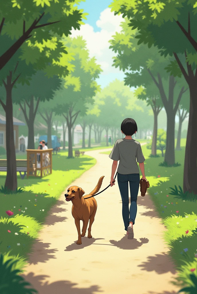 and dog walking