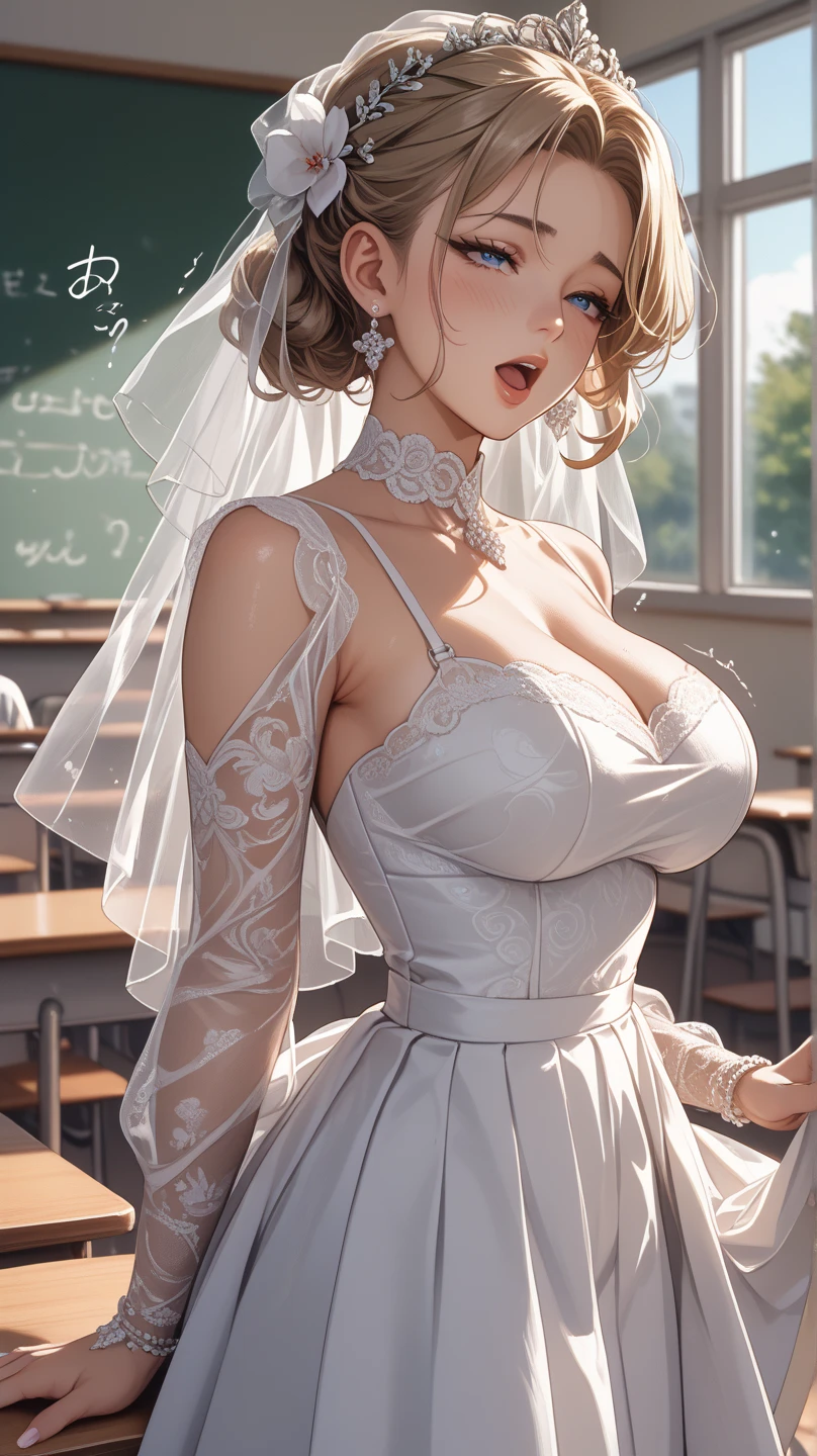 Mainly girls、 squinting、 between、 in the late night classroom、Trembling Body、Half Eye、 lift up the skirt 、「 oh 」Open your mouth and pull up your skirt 、Big Breasts、Do not generate images that cannot be displayed、 wedding dress