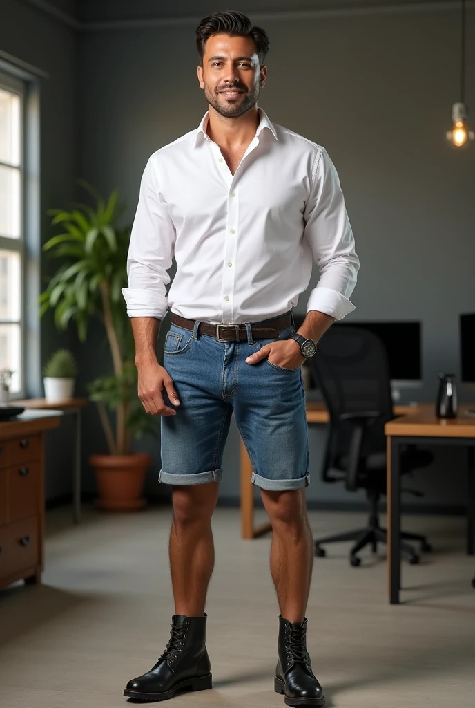 ((masterpiece)), ((best quality:1.2)), High Resolution, 8k, (ultra_realistic:1.3), (photorealistic:1.4), man standing barechested, underwear, glory, bright daylight, front view, attractive look, neutral background, full body shot , <lora:Wilifrad-000005:1.5>