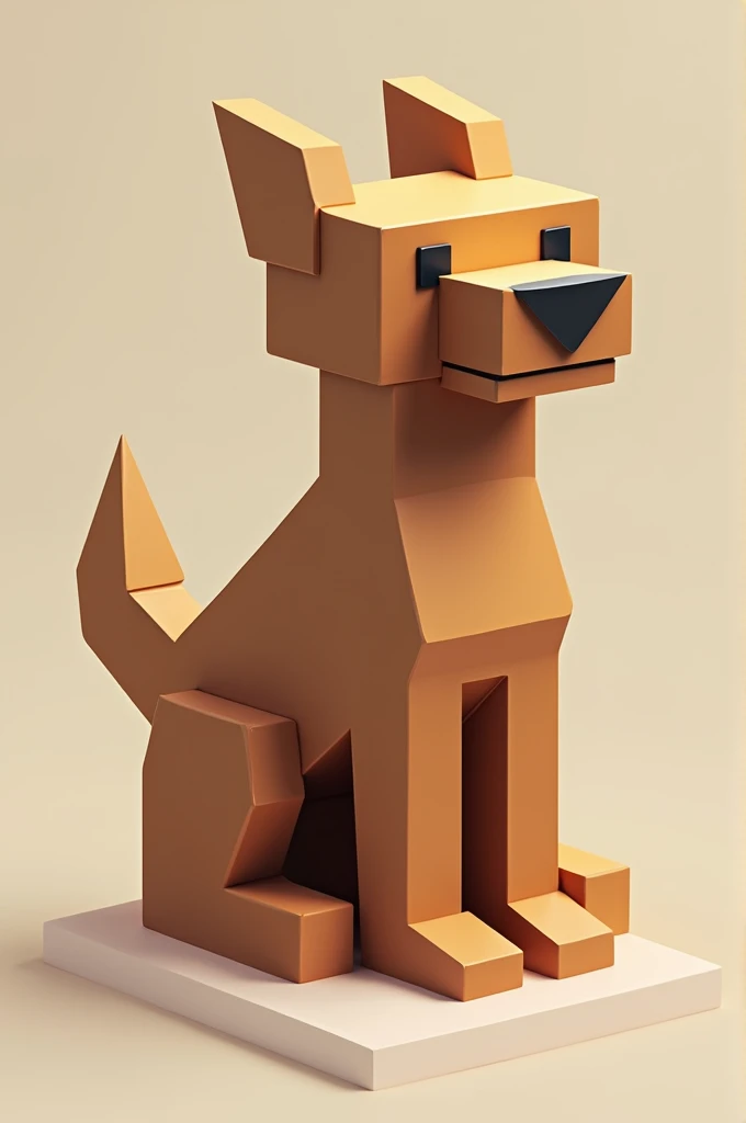 Dog that's build from blockblast blocks 